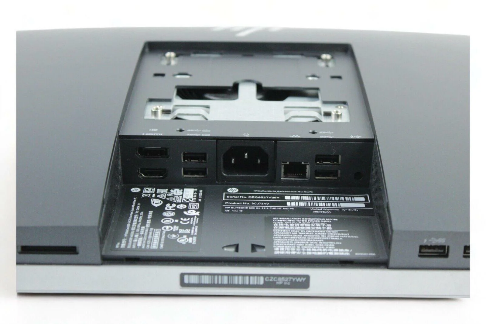 ALL IN ONE RICONDIZIONATO HP ELITEONE 800 G4 24″ CORE I5-8500 RAM 8GB SSD 512GB WINDOWS 11 HOME - NO WEBCAM - WIFI - NO BASE - GRADO B+