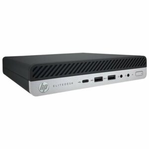 MINI PC RICONDIZIONATO HP ELITEDESK 800 G5 TINY CORE I3-9300T RAM 8GB SSD 256GB WINDOWS 11 PRO GRADO B+ - immagine 1