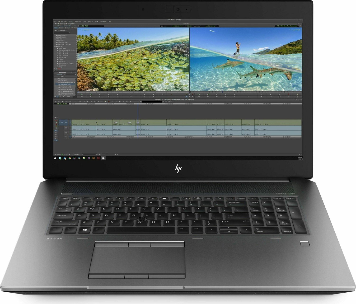 MOBILE WORKSTATION HP ZBOOK 17 G6 17,3" CORE I5-9400H RAM 16GB 256GB SSD NVIDIA QUADRO T1000 4GB WINDOWS 11 PRO GRADO B-