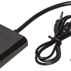 LINK ADATTATORE LKADAT10 ADATTATORE HDMI MASCHIO VGA FEMMINA CON PRESA AUDIO STEREO 3,5 MM - immagine 1