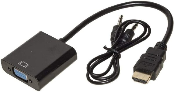 LINK ADATTATORE LKADAT10 ADATTATORE HDMI MASCHIO VGA FEMMINA CON PRESA AUDIO STEREO 3,5 MM