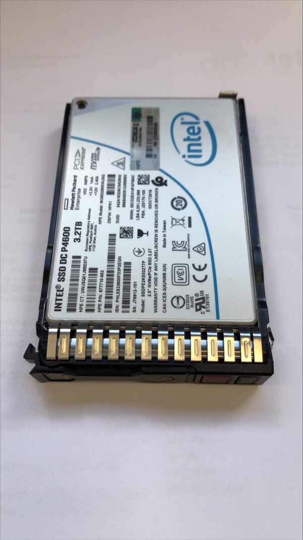 SSD RICONDIZIONATO HP ENTERPRISE INTEL SSD DC P4600 3.2TB 2,5″ NVME + CADDY MO003200KWJSQ