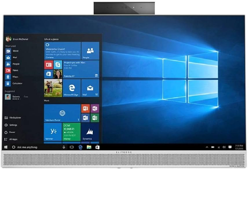 ALL IN ONE RICONDIZIONATO HP ELITEONE 800 G4 24″ CORE I5-8500 RAM 8GB SSD 512GB WINDOWS 11 HOME - NO WEBCAM - WIFI - NO BASE - GRADO B+