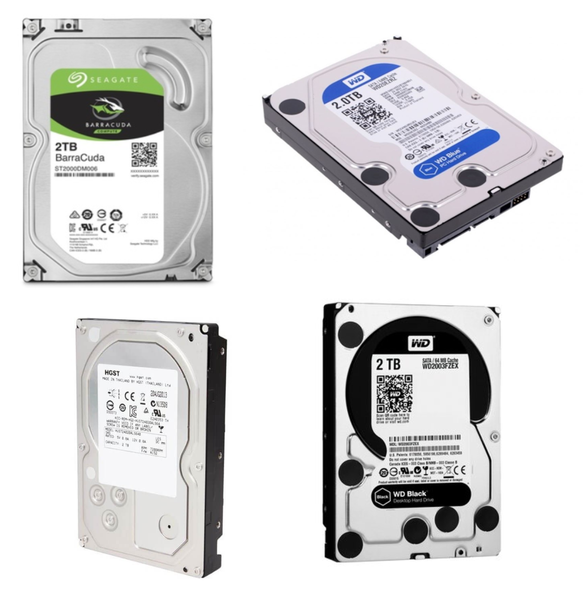HARDDISK 3,5″ SATA 2TB – USATO – MIX BRAND/MODEL
