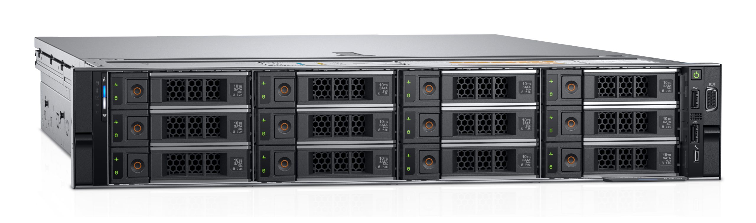 DELL POWEREDGE R740XD 2 X XEON GOLD 6138 20 CORE 40 THREADS RAM 128GB 2 X HDD 1,2TB FREEDOS GRADO A